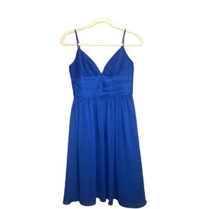 Short Davids Bridal Dress color Horizon Size 4